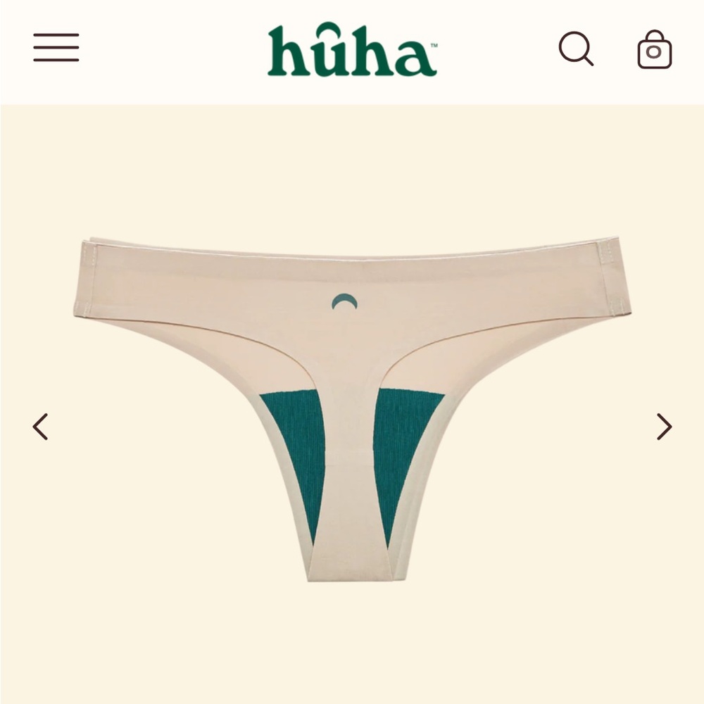 Huha Seamless Thong Set in Tan and Cream - Picture 5 of 8
